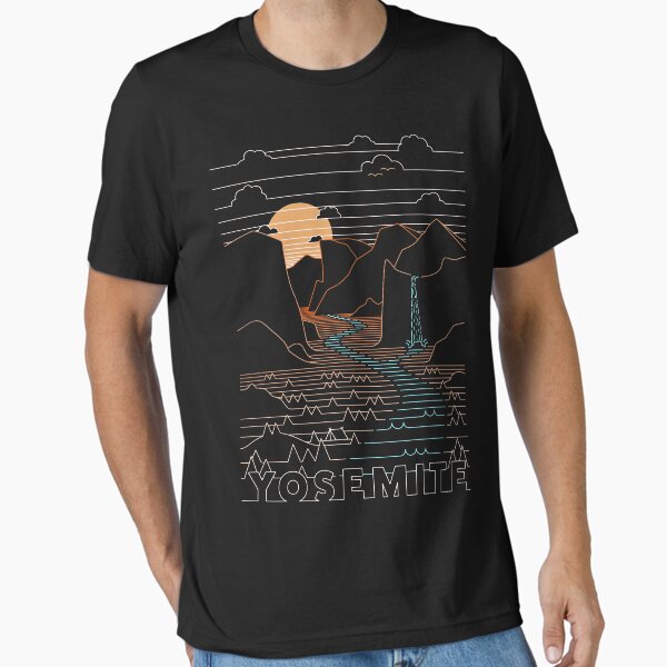 Linear Yosemite - Yosemite National Parks Art Essential T-Shirt for Sale by BronsonLockwood
