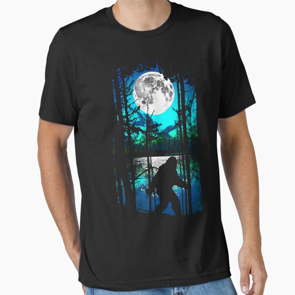 Bigfoot Moon Essential T-Shirt for Sale by robotface