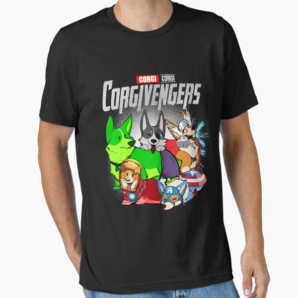 CORGIVENGERS ASSEMBLE, Cute Corgi Dog Lovers Essential T-Shirt for Sale by jollypaper1994