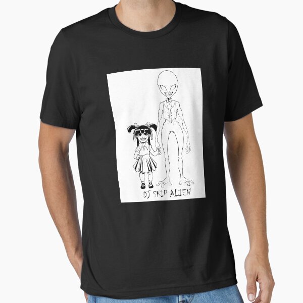 DJ Skip Alien (Black) Essential T-Shirt for Sale by davidplaysany