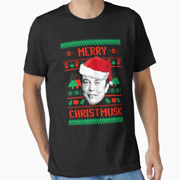 "Merry Christmusk" Essential T-Shirt for Sale by popdesigner