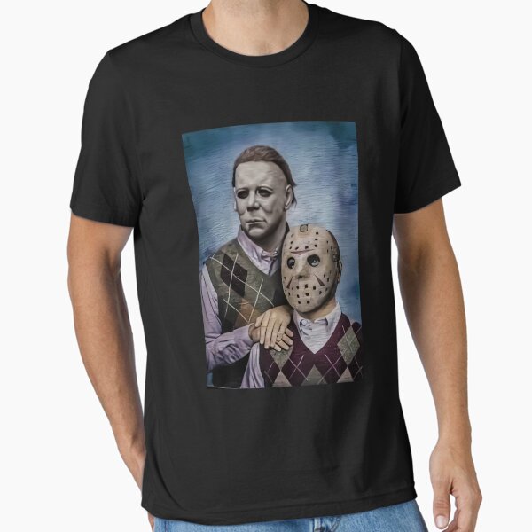Michael Myers and Jason Voorhees Step Brothers Movie Funny Essential T-Shirt for Sale by PontiaGudam