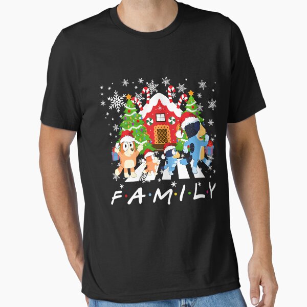 "Blu.ey Christmas Family Walking Around Xmas Tree" Essential T-Shirt for Sale by sandromlom
