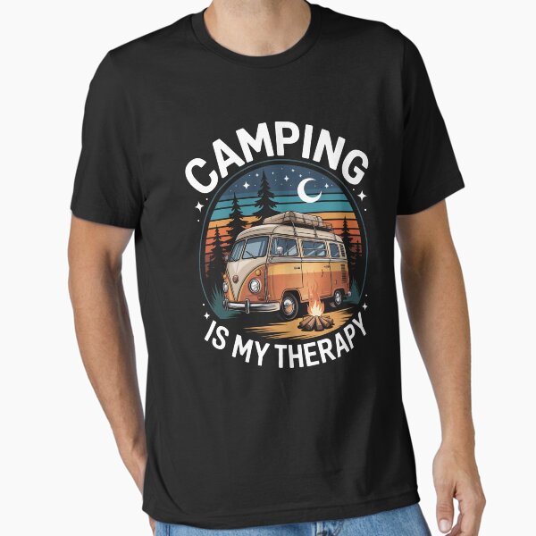 Camping Is My Therapy Summer Vacation Family Matching Essential T-Shirt for Sale by Patricsselin