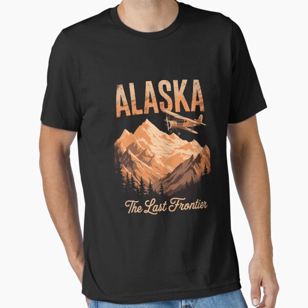 Alaska The Last Frontier With Float Plane Essential T-Shirt for Sale by Bandikonsalez