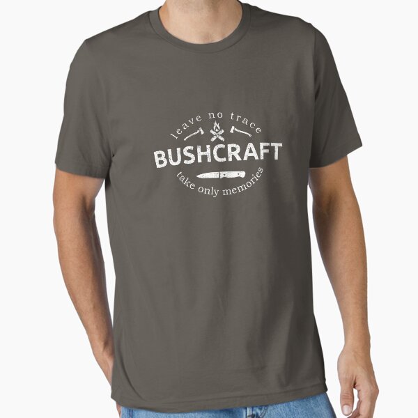 Bushcraft Leave No Trace - Take Only Memories Essential T-Shirt for Sale by MadPanda