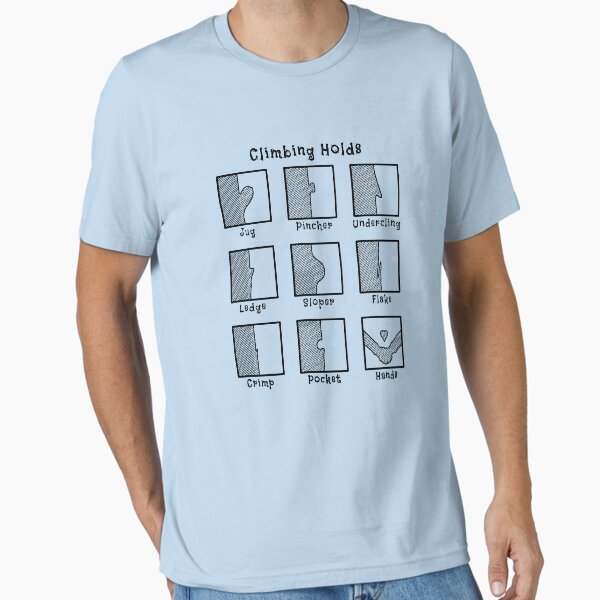 Climbing Holds Essential T-Shirt for Sale by wanderingfools