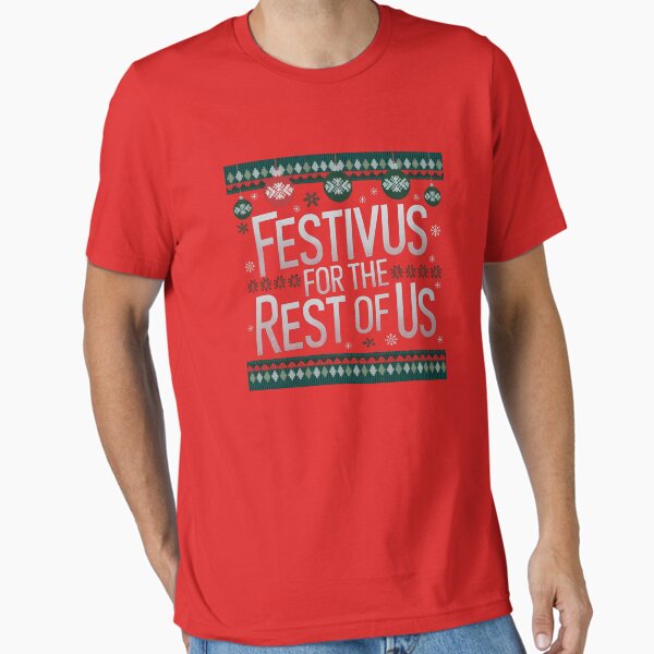 Festivus for the rest of Us Christmas Seinfeld Tv Sitcom  Essential T-Shirt for Sale by VintageOddities