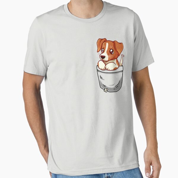 Pocket Cute Jack Russell Terrier Essential T-Shirt for Sale by TechraNova