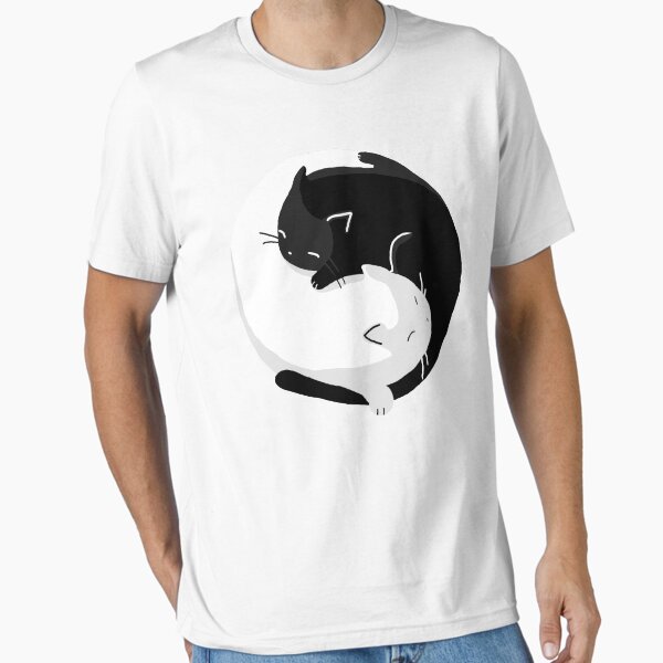 Yin Yang Cats - version 2 Essential T-Shirt for Sale by Supreto