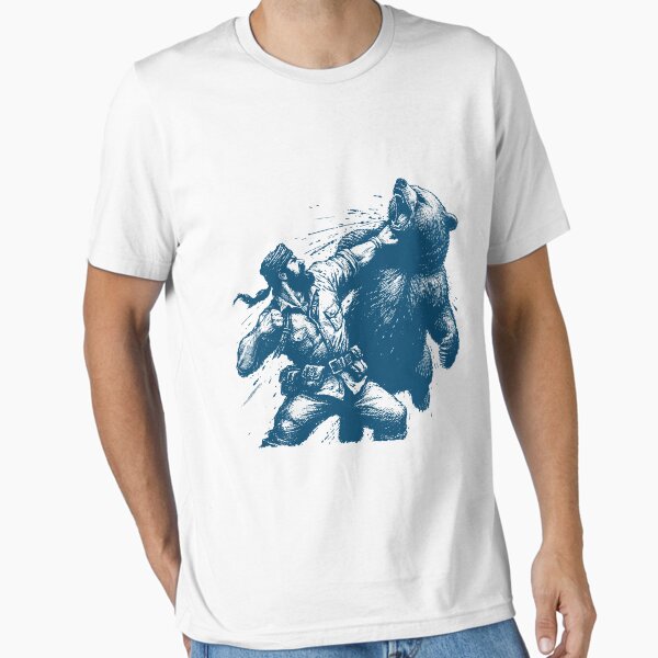 Man vs. Bear: The Knockout Hunting Camping Essential T-Shirt for Sale by Anniebuh