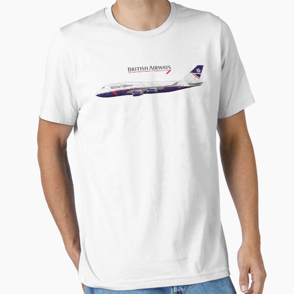 British Airways Boeing 747 'Landor' Essential T-Shirt for Sale by aviationgiftsuk