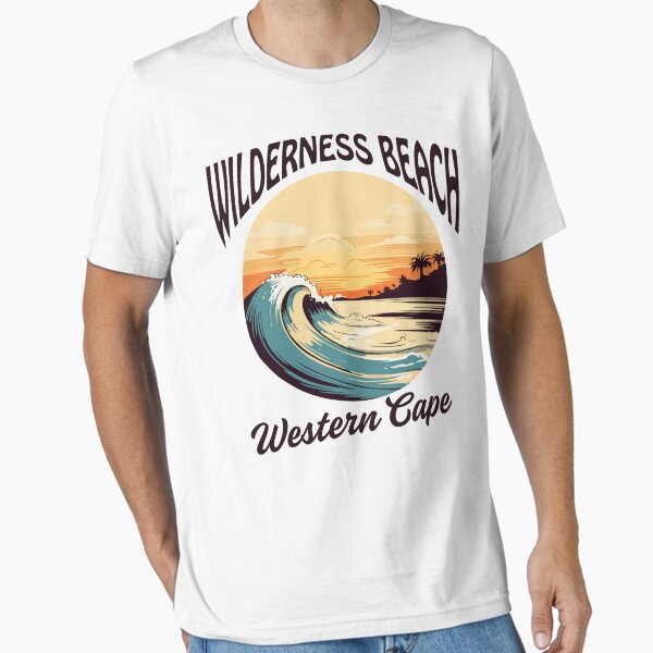 Vintage-Style Wilderness Beach Western Cape South Africa - Purple Text Essential T-Shirt for Sale by KelWitt