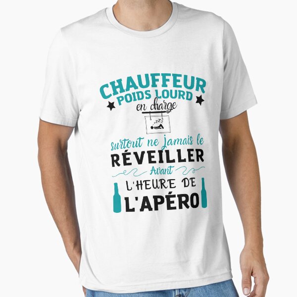 "Gift Humor Man Truck driver Christmas birthday" Essential T-Shirt by RomualdGR