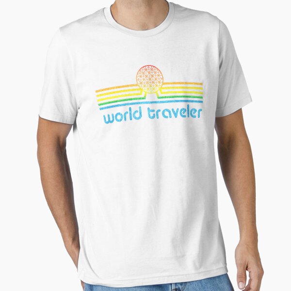 World Traveler - Epcot inspired retro Spaceship Earth World Showcase Essential T-Shirt for Sale by KellyDesignCo