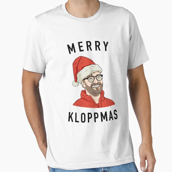 "Merry Kloppmas, Liverpool FC Christmas" Essential T-Shirt for Sale by youssefattigui