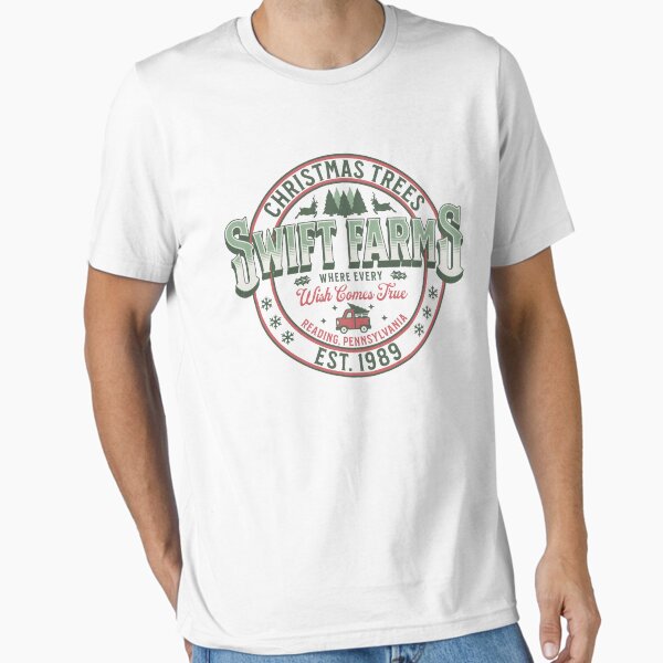 "Swift Farm Christmas Tree Merry Swiftmas" Essential T-Shirt for Sale by dulcefrishman