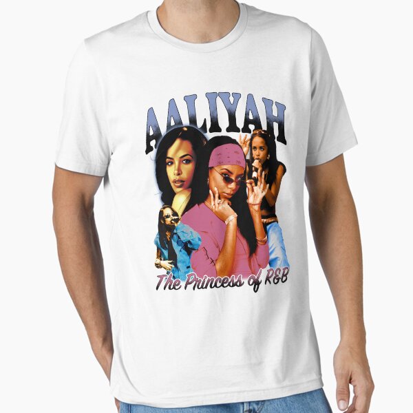 Bootleg : Aaliyah Merch Vintage 90s bootleg Rap Tee Essential T-Shirt for Sale by tjrxworkspace-