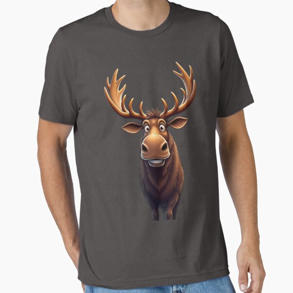 Moose On The Loose Essential T-Shirt for Sale by rrsum