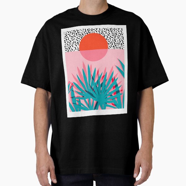 Whoa - palm sunrise southwest california palm beach sun city los angeles hawaii palm springs resort decor Oversized T-Shirt for Sale by wackadesigns