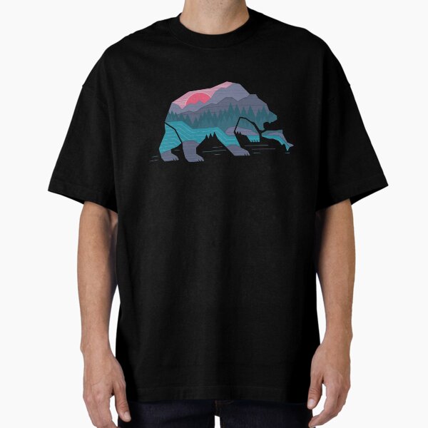 Bear Country Oversized T-Shirt for Sale by thepapercrane