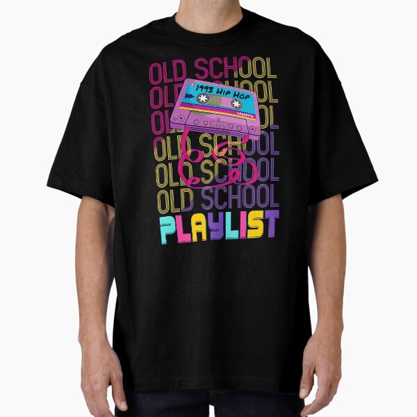 1993 Hip Hop Mixtape Playlist Oversized T-Shirt for Sale by crystaljeana