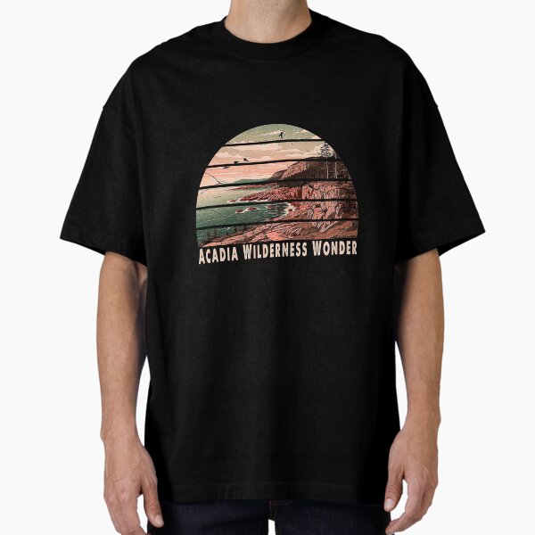 Acadia Wilderness Wonder captures the essence of Acadia National Park Oversized T-Shirt for Sale by momoworlddesign
