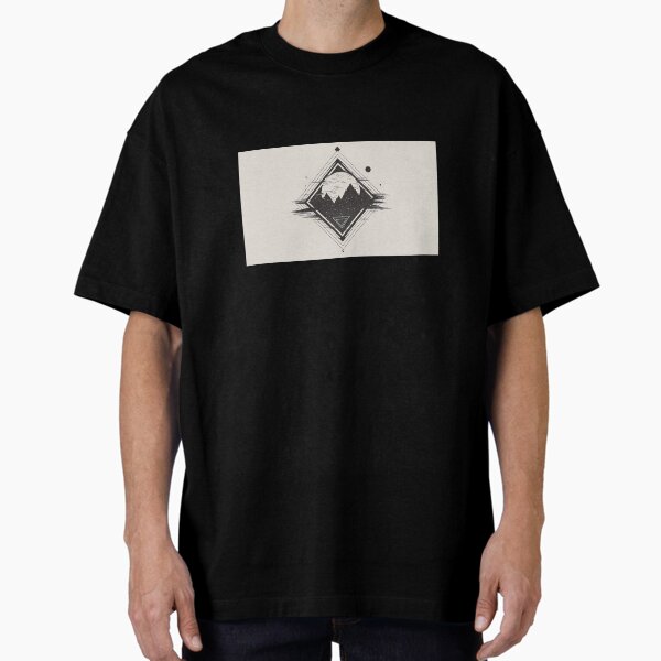 Moon mountain  Oversized T-Shirt for Sale by Daria7Ushakova