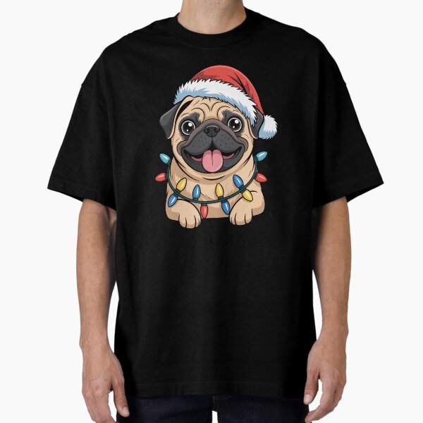 "Copy of merry pugmas" Oversized T-Shirt for Sale by jkrphoto