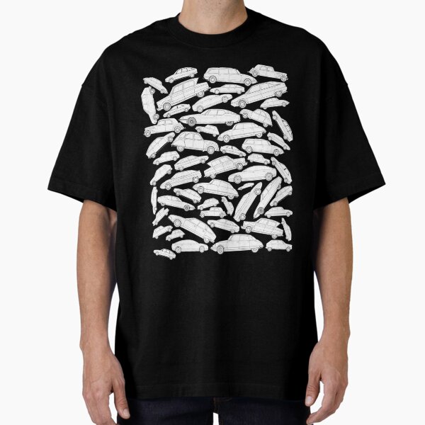 Classic Citroen Car Collection Outline Design Oversized T-Shirt for Sale by EstefanaSheeks1