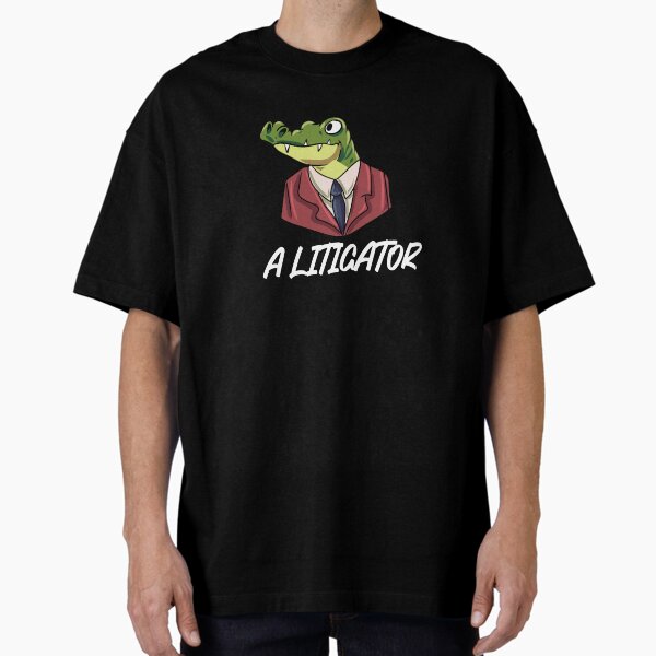 A Litigator Alligator Crocodile Lizard Reptile Oversized T-Shirt for Sale by Pubi