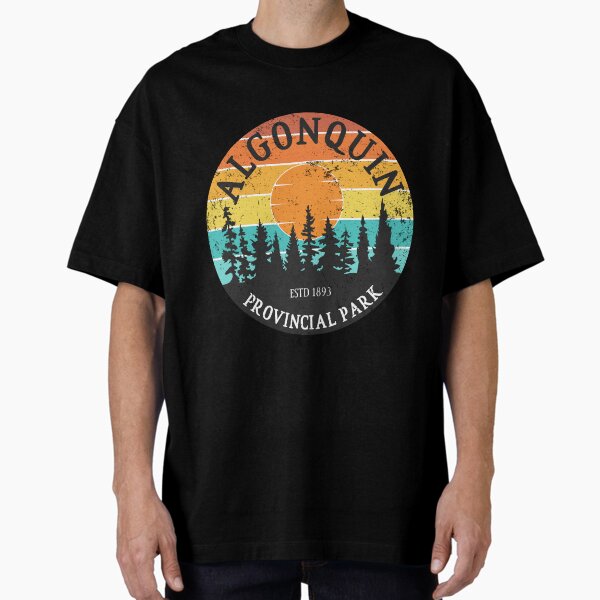 Algonquin Provincial Park Sunset Oversized T-Shirt for Sale by BadDogStudio