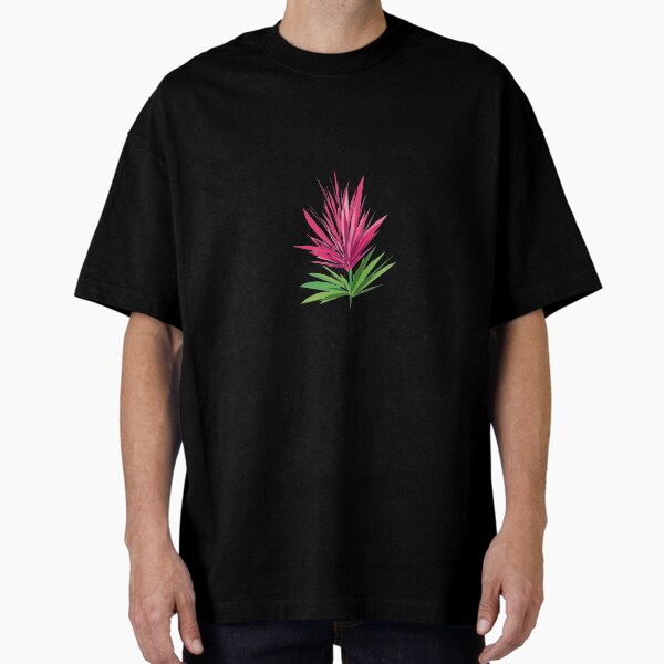 Beautiful Pink Flower Minimalistic Oversized T-Shirt for Sale by Preety09