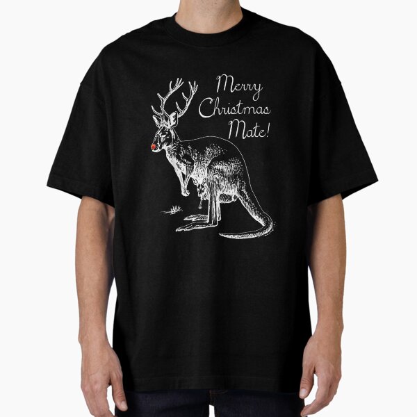 "Australia Christmas Merry Christmas Mates" Oversized T-Shirt for Sale by skinner43
