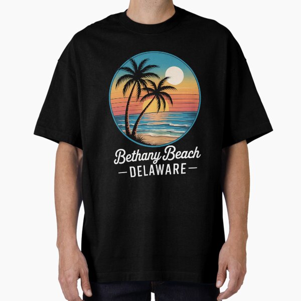 Bethany Beach Delaware Vacation 90s Beach Souvenir Oversized T-Shirt for Sale by JenniferChang