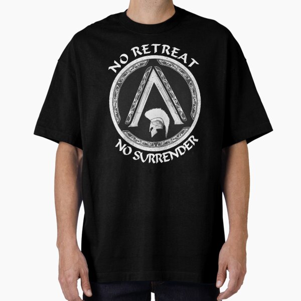 Spartan Warrior Symbol Oversized T-Shirt by NicGrayGraphic