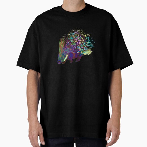 Splash Porcupine  Oversized T-Shirt by UpYourSelf