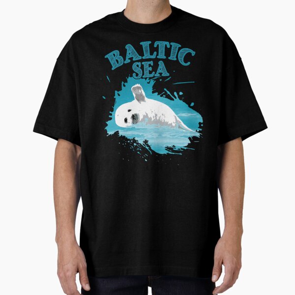 Baltic Sea Baltic Sea Vacation Seal Seal  Oversized T-Shirt for Sale by lxuhpcet98