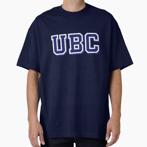 Blue UBC Lettering  Oversized T-Shirt for Sale by jessicaleah15