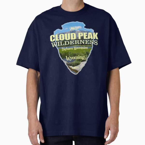 Cloud Peak Wilderness (arrowhead) Oversized T-Shirt for Sale by curranmorgan