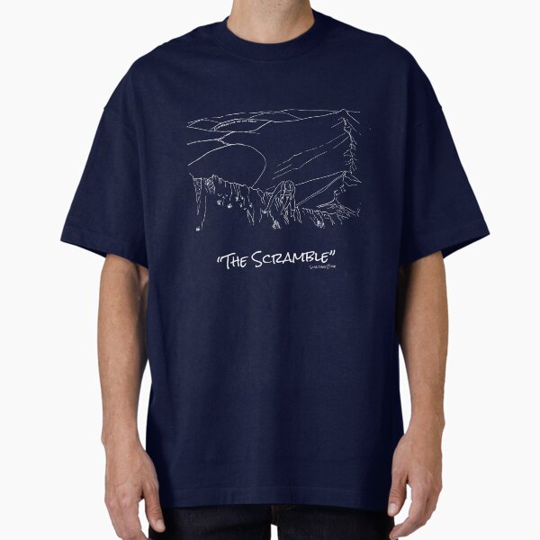 Striding Edge - Helvellyn - White Oversized T-Shirt for Sale by quirkyrambler