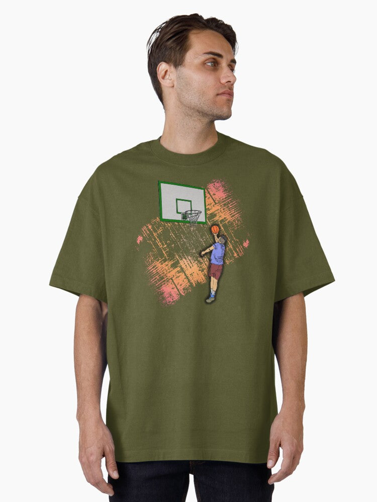 Basketv501 Oversized T-shirt | Trendy Graphic Tee | Casual Unisex T-shirt