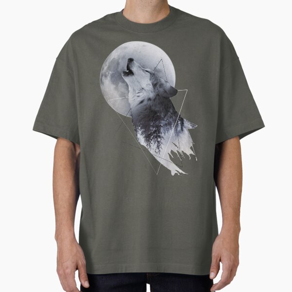Howl with the Wolf Oversized T-Shirt by Destroyed-Pixel