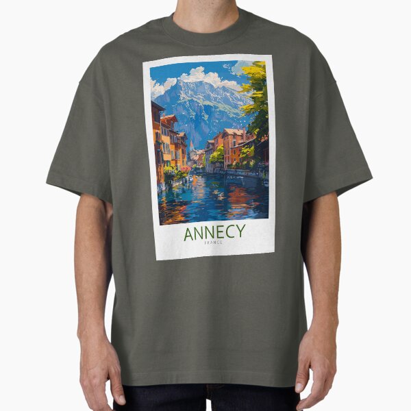 Annecy France - Travel Art Oversized T-Shirt for Sale by Marciolini