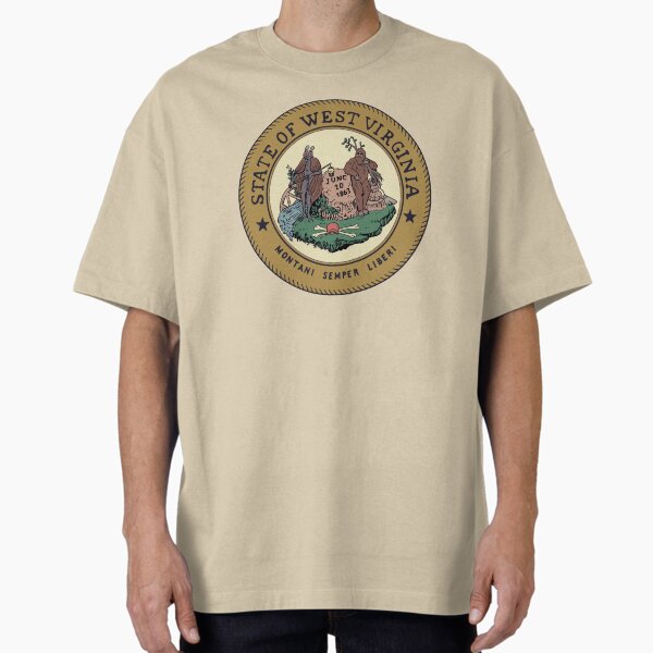 Cryptid State Seal of West Virginia Oversized T-Shirt for Sale by Egertron