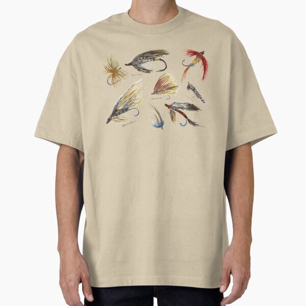 Vintage Fly Fishing Lures! Oversized T-Shirt for Sale by Salzanos