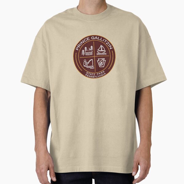 Prince Gallitzin State Park Heraldic Logo Oversized T-Shirt for Sale by VanyaKar