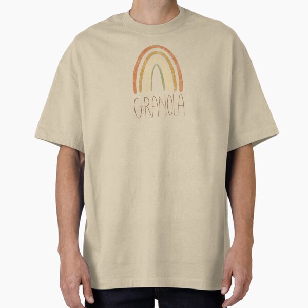 Granola Nature Girl Rainbow Oversized T-Shirt for Sale by wonnie