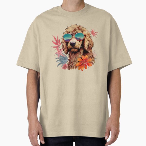 Vacation Labradoodle Oversized T-Shirt for Sale by ZombieLH
