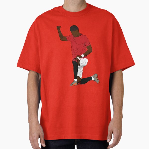 Marcus Rashford Kneeling Fist  Oversized T-Shirt for Sale by Hevding